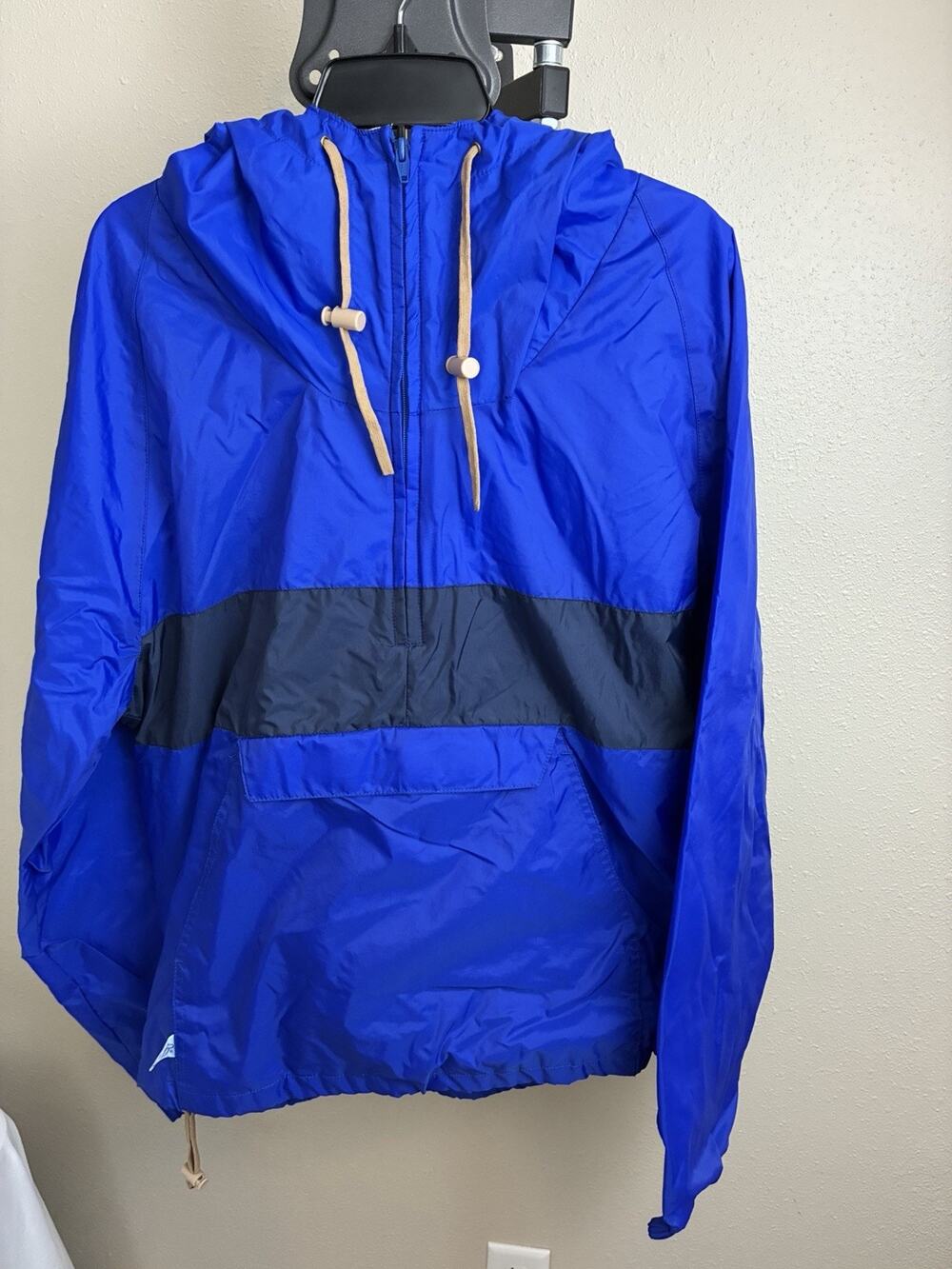 Vintage Charles River Apparel lined hooded pullover jacket X- large 100% Cotton
